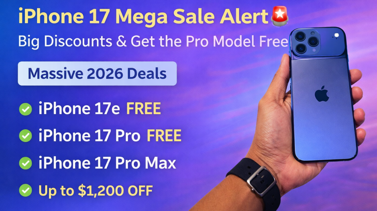 iPhone 17 Mega Sale Alert: Get Pro Free & Save Big on Pro Max Deals